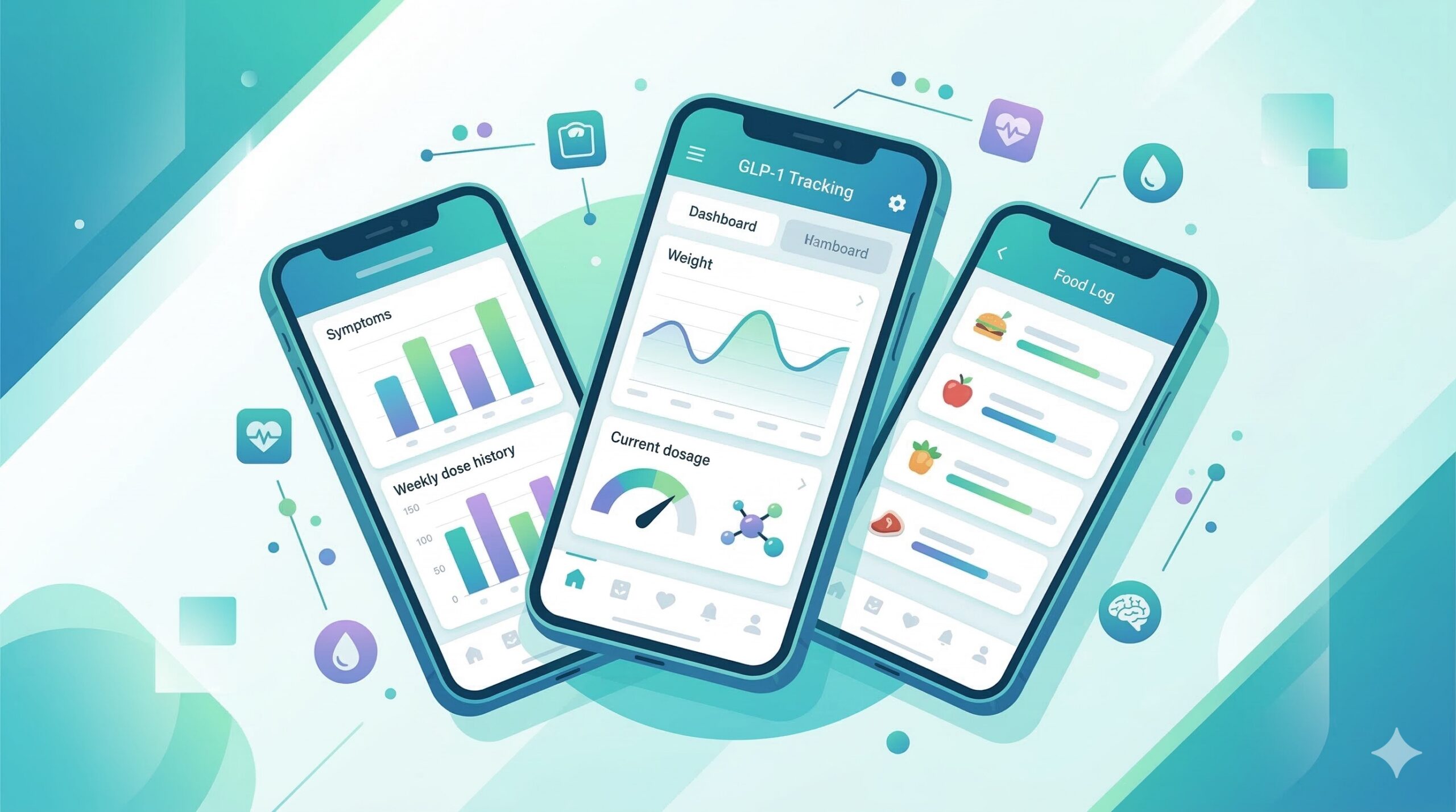 application suivi GLP-1 smartphones comparatif tracking