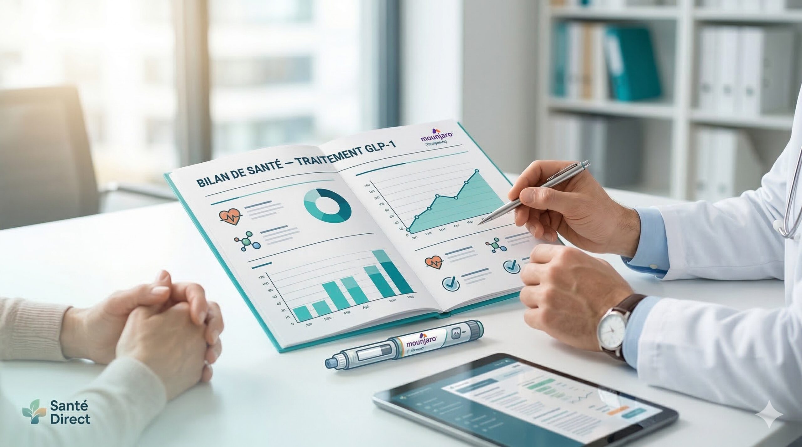 rapport médical Mounjaro bilan santé GLP-1 consultation